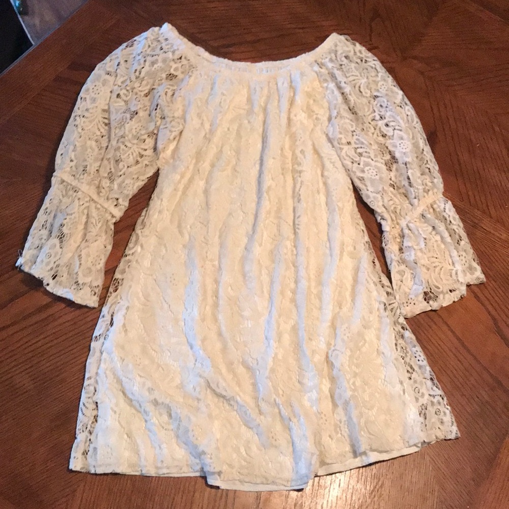 Cream II cream lace dress